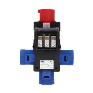 PCE ST ANTON Distribution Box 32A 415V In, 3 x 32A 240V Out (9439019)