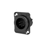 Seetronic XLR 5-Pin Chassis Plug, Black (MJ5F2C-B)