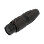 Seetronic 3-Pin Female XLR IP67 Black SCWF3-B-67
