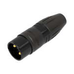 Seetronic 3-Pin Male XLR IP67 Black SCWM3-B-67