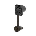 Seetronic XLR IP67 3-Pin Chassis Female, Black K3F2C-W-B-67