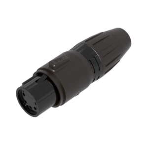 Seetronic 5-Pin Female XLR IP67 Black SCWF5-B-67
