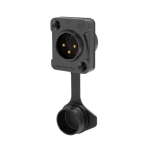 Seetronic XLR IP65 3-Pin Chassis Male, Black J3F2CWB