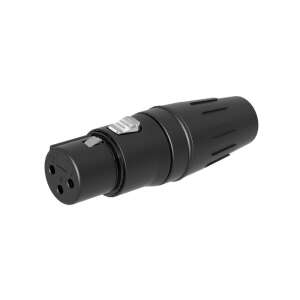 Seetronic XLR 3-Pin Female Socket Black SCHF3-B