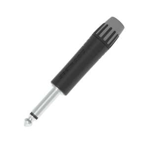 Seetronic 6.35mm (1/4″) Mono 2-Pole Jack Plug Black (MP2X-B)