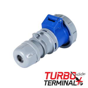 PCE 16A 230V 2P+E IP67 Socket Grey (2132-6tt)