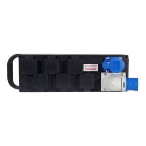 Elumen8 Rubber Distribution Unit, 16A In/Out, 6 x 13A Out