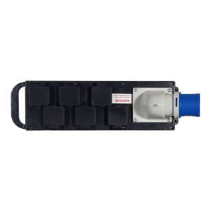 Elumen8 Rubber Distribution Unit, 32A In, 6 x 13A Out