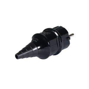 Mennekes 16A 230V 2P+E IP44 Black Schuko Plug (10754)