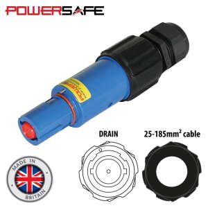 Elumen8 Powersafe 500A Line Drain 120mm2 Neutral Blue