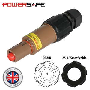 Elumen8 Powersafe 500A Line Drain 150mm2 L1 Brown