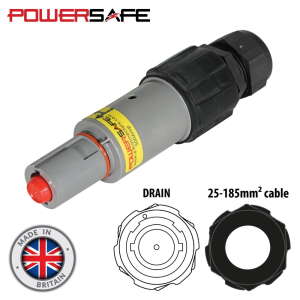 Elumen8 Powersafe 500A Line Drain 120mm2 L3 Grey