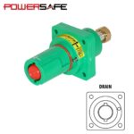 Elumen8 Powersafe 800A Panel Drain Female T8 Post Earth Green