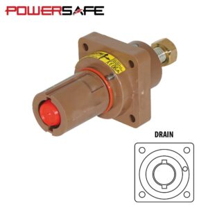 Elumen8 Powersafe 800A Panel Drain Female T8 Post L1 Brown