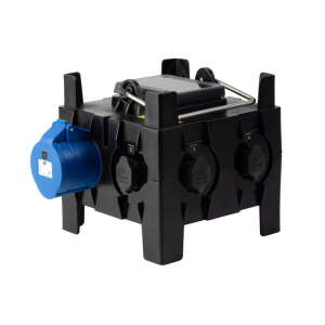PCE IMST Distribution Box 32A 240V In, 4 x TR1 IP65 + 1 x 32A Out
