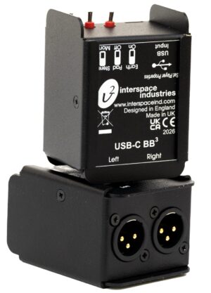 Interspace Industries USB-C BB3 USB-C to Balanced XLR Audio Interface