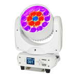 Equinox Fusion 260ZR Wash Moving Head (White Housing)