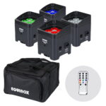 Equinox Colour Raider Lithium Battery Uplighter Pack