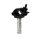 Global Truss 50mm Half Coupler with 28mm Spigot Stage Black (Big Ben) (822-B)