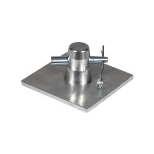 Global Truss F31 PL 100 x 100mm Aluminium Base Plate and Half Conical