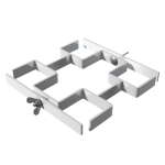 Global Truss GT Stage Deck Four Leg Clamp - 48mm Legs