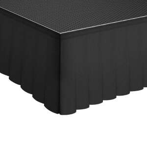 Global Truss GT Stage Deck Serge Pleated Skirt 205 x 30cm
