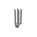 Global Truss GT Stage Deck 60cm 4 Way Round Leg with Castor
