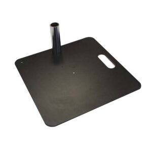 Global Truss Curtain Call Pipe and Drape 450 x 450mm Black Base Plate (Requires Spigot)