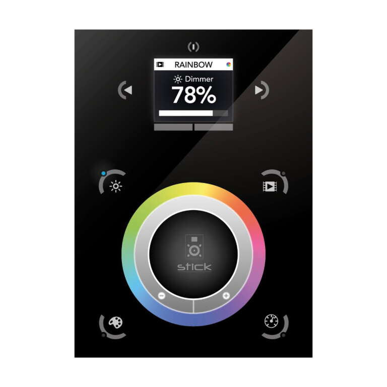 Nicolaudie Architectural STICK-DE3 DMX Wall Controller Black