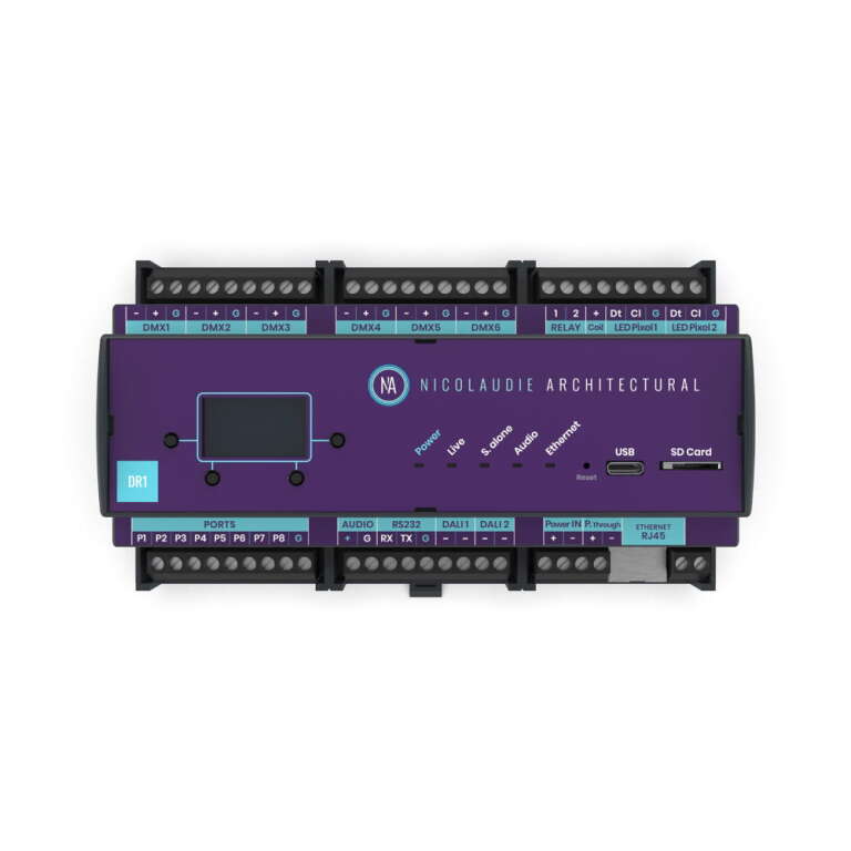 Nicolaudie Architectural DINA-DR1-LITE DIN Rail Lighting Controller