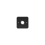 Penn Elcom Single Gang D-Type Wall Plate, Black (81511-RC)