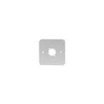 Penn Elcom Single Gang D-Type Wall Plate, Silver (81511-RCS)