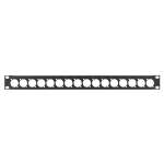 Penn Elcom 1U 19″ Punched Rack Panel, 16 x D-Series (R1269/1UK/16)