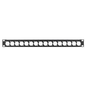 Penn Elcom 1U 19″ Punched Rack Panel, 16 x D-Series (R1269/1UK/16)