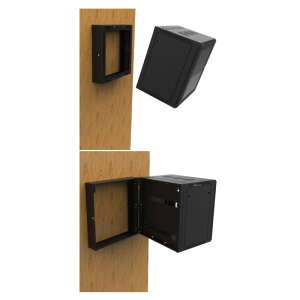 Penn Elcom 9U Wall Mount Rear Hinged Rack Frame (R6400-RHF-9U)