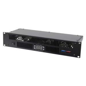 Penn Elcom 2U 19″ Rackmount Exhaust Fan, Thermostat Controlled (CRC02-DTC)