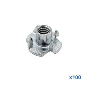 Penn Elcom M8 T-Nut, 11mm Thread, Pack of 100 (S1200-100)