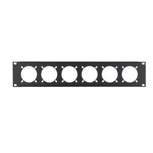 Penn Elcom 2U 19″ Punched Rack Panel, 6 x 16A (R1268/2UK-721)