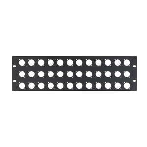 Penn Elcom 3U 19″ Punched Rack Panel, 36 x D-Series (R1269/3UK/36)