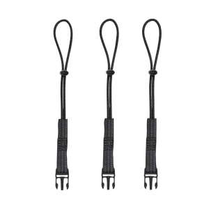 ELLER Ergodyne Detachable Lanyard Loops, Black (Set of 3)