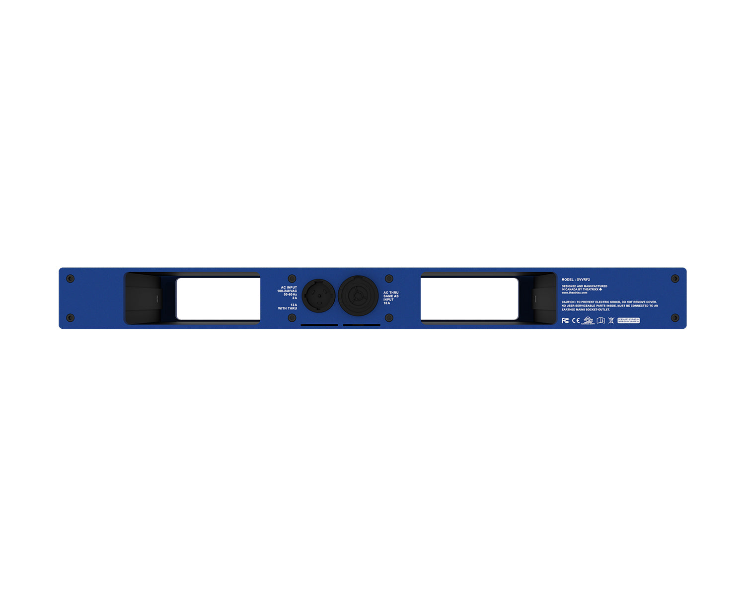 Theatrixx xVision RF2 Reversible 2-Bay Powered Converter Chassis