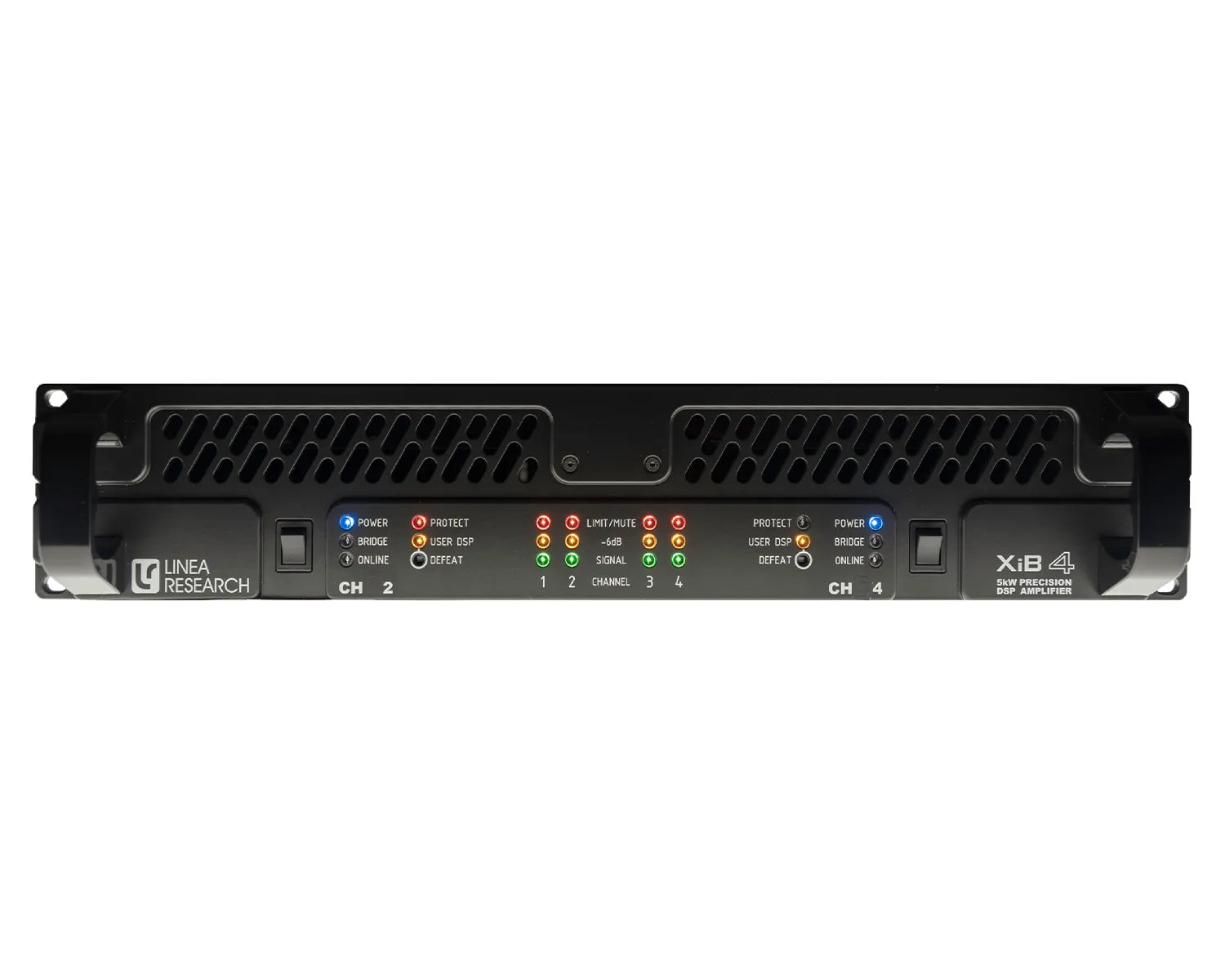 Linea Research XiB4 4-Channel DSP Power Amplifer 4x800W @ 4/100V 2U Linea Research XiB4 Power Amplifier - Image 1