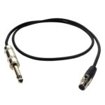 4-Pin Mini Connector (TA4F) to 1/4-Inch Connector Instrument Cable