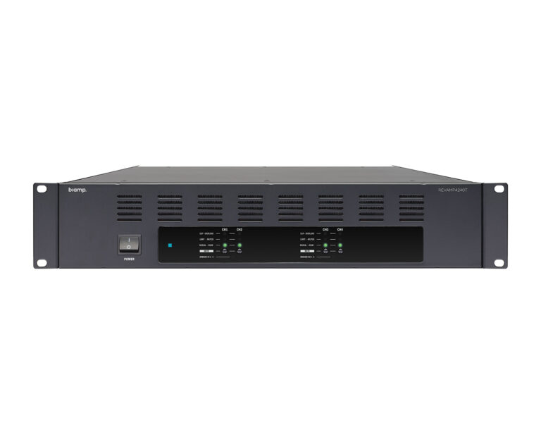 Biamp Apart Revamp 4240T 4-Channel Class D Power Amplifier 4x240W 100V 2U