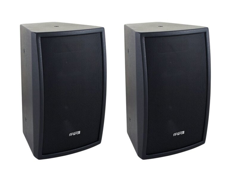Biamp Apart MASK8F 8″ Full-Range Speaker 200W (Black) - Pair