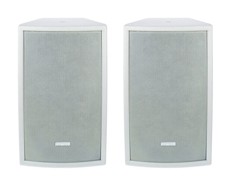 Biamp Apart MASK8F 8″ Full-Range Speaker 200W (White) - Pair