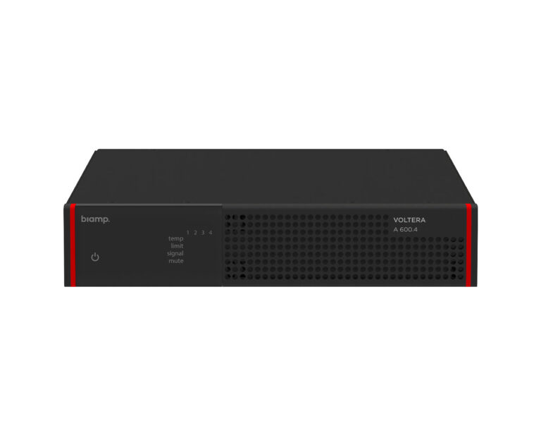 Biamp Voltera A 600.4 Compact Power Amplifier 4x150W Half-Rack