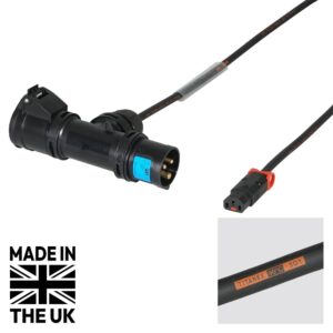 Tourspec 1m 1mm H07RN-F 16A T-Connect - C13 IEC Lock Cable