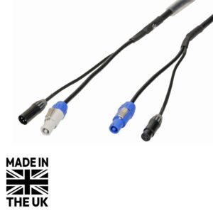 Tourspec 3m Combi 1.5mm Seetronic PowerTwist / 3-Pin DMX Cable