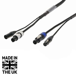 Tourspec 5m Combi 2.5mm Neutrik powerCON / 3-Pin DMX Cable